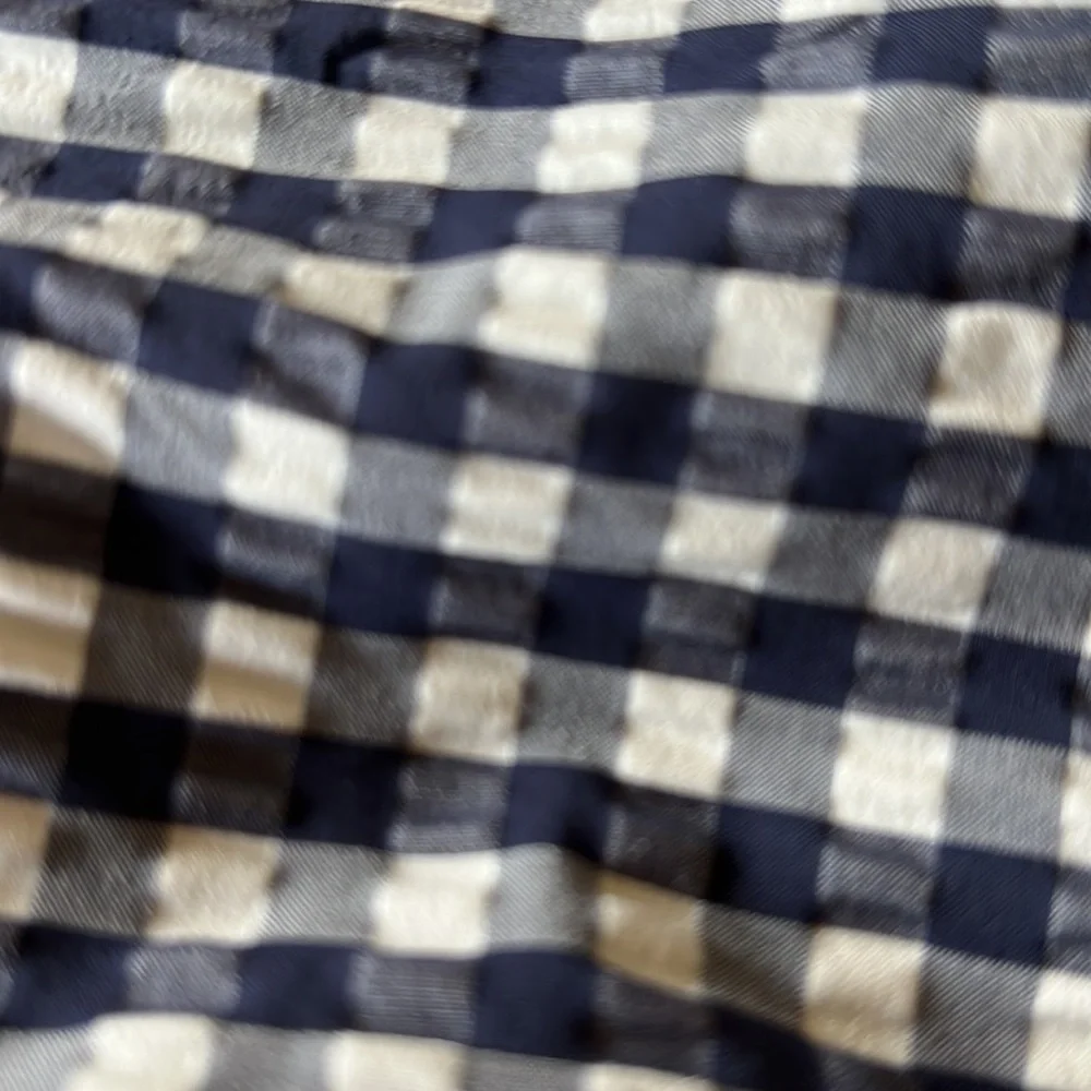 TORY BURCH Gingham Navy Hipster Bikini Bottoms